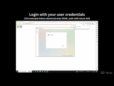 Meraki Trusted Access Wireless Onboarding on Windows