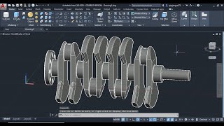 How To Make a CrankShaft in AutoCad