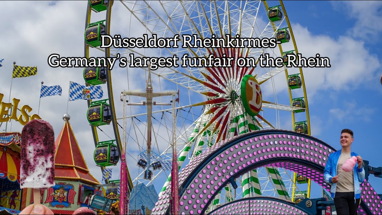 A day at Germany's largest funfair! Düsseldorf Rheinkirmes 2024 and exploring the city | Travel vlog