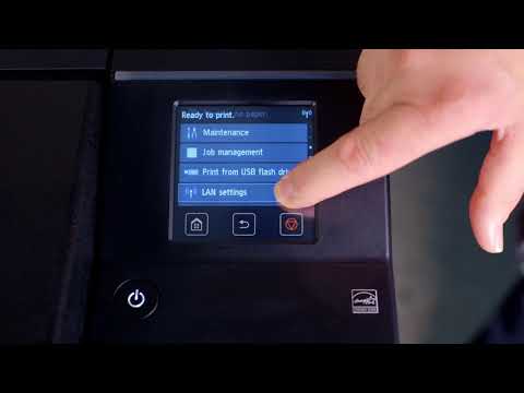 How to set up WiFi network connection on the Canon imagePROGRAF PRO series