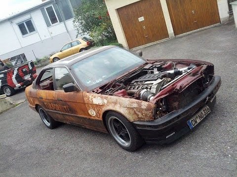 BMW E34 Turbo Turbo Ratte Blow Off Sound @blackforestbuscrew