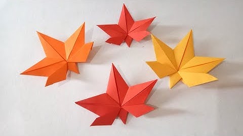 How To Make a Maple leaf Origami | DIY Maple Leaf