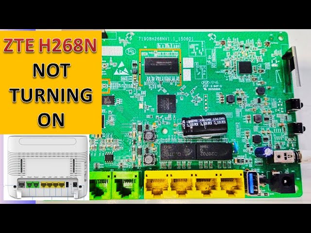 ZXHN H268N VDSL2 Wireless Modem Not Powering On - YouTube