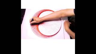 String Art,How To Make Cardioid Geometry Nephroid Curve String Art