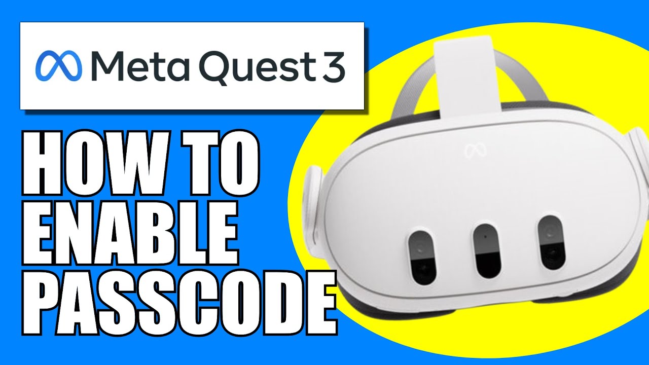 How To Enable Passcode On Meta Quest 3 - YouTube