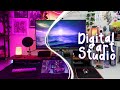 Digital art  youtuber studio tour  all equipment listed  nature  technology aethstetic