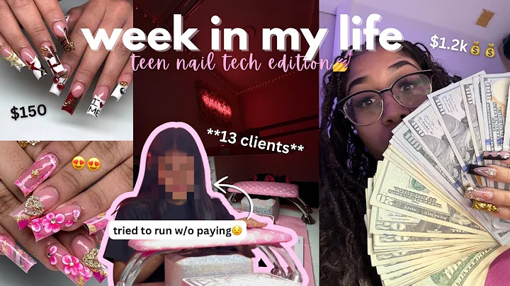 this client almost scammed me… | week in my life as a nail tech💅