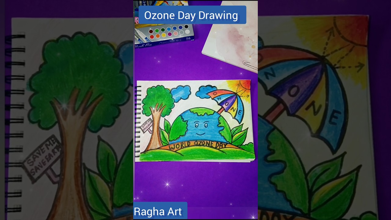 World Ozone Day Drawing for kids/Ozone Day Drawing for School 