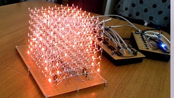 Arduino 8x8x8 LED Cube Animations