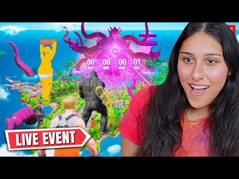 FORTNITE CHAPTER 7 LIVE EVENT *REACTION*