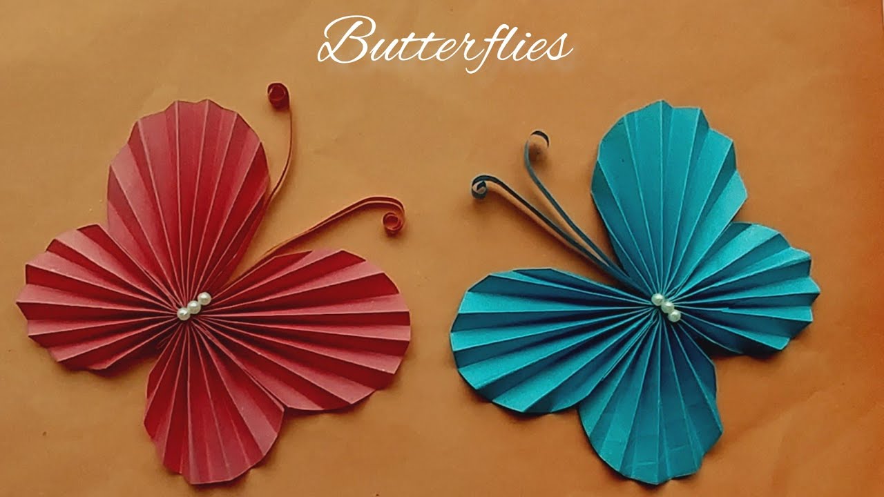 How to make paper butterflies//paper butterflies//Easy butterflies