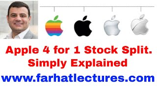 Apple Stock Split Explained. 4 for 1 stock split. What does it mean to the DOW Industrial?