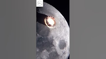 Thumbnail of Space -  Live footage: Asteroid Hitting The Moon!#nasa #telescope #moon #space #asteroid #shorts