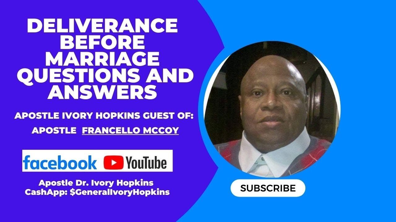 Deliverance B4 Marriage questions and answers Apostle Ivory Hopkins
