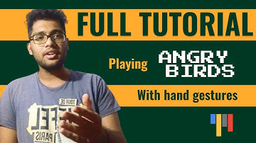 How to play Angry Birds PC game with hand gestures | Tutorial | Python | Mediapipe | OpenCV