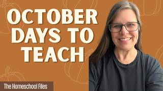 October Homeschool: Important Dates You Shouldn't Miss