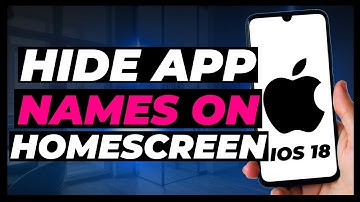 How to Hide App Names on iPhone Homescreen - iOS 18
