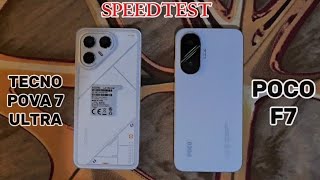 Tecno Pova 7 Ultra Vs Poco F7Speedtest