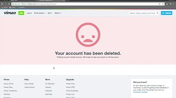 How to delete your Vimeo account