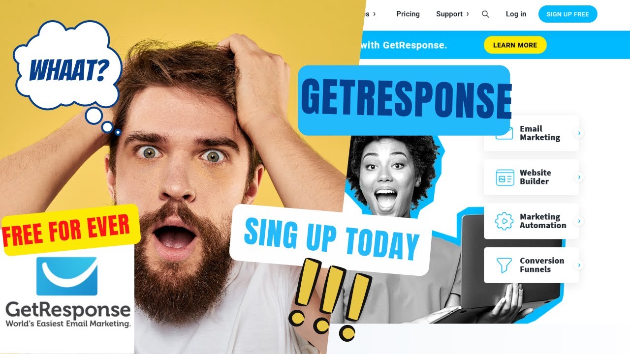 Best AutoResponder GetResponse is now FREE for LIFE TIME | Sent 1000 emails Now!