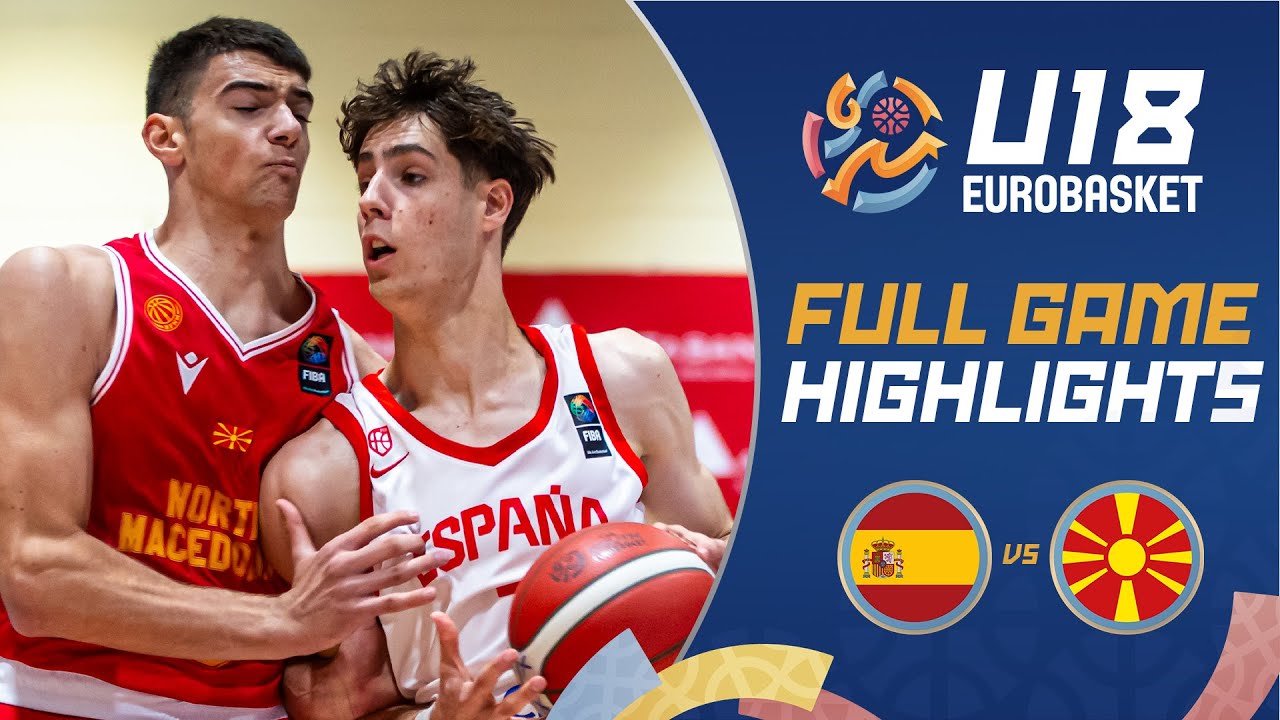 Spain 🇪🇸 vs North Macedonia 🇲🇰 | Highlights | FIBA U18 EuroBasket 2025