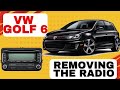 VW Golf 6 — How to Remove the Radio | Removing the Original Head Unit Without Damage