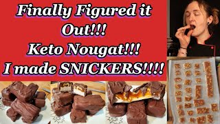 Keto Nougat | Sugar Free Snickers Candy Bar Recipe
