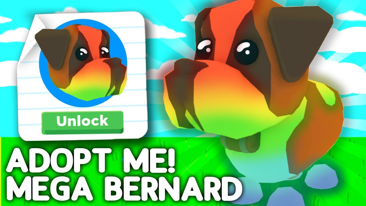 FREE MEGA NEON! Roblox Adopt Me Christmas St Bernard Free Mega Neon Pet