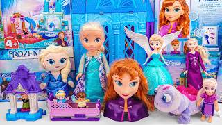 Disney Frozen Toys Unboxing Series ASMR | Elsa and Anna Arendelle Castle Set | Anna Styling Head Toy