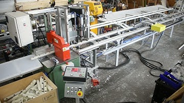 Custom automated sawing and drilling system with autoloader (timelapse)