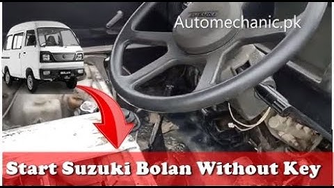 How To Start Suzuki Bolan Without Key | Suzuki Bolan Key Lost | Auto Mechanic | Urdu Hindi Tutorial