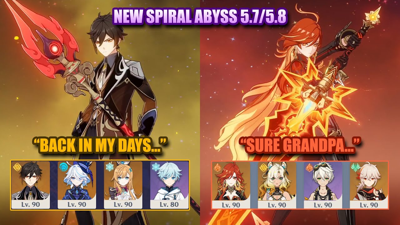 NEW Spiral Abyss 5.7/5.8 | Cryo Zhongli & Mavuika HyperCarry | Genshin Impact