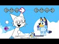 FNF Sprunki All Phases VS Bluey, Bingo &amp; Mackenzie Sings Pony Girl | Bluey FNF Mods