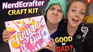 Unboxing the Viral Paint Pour Bear Kit (NerdEcrafter Review!) Figure It Out Craft Kit