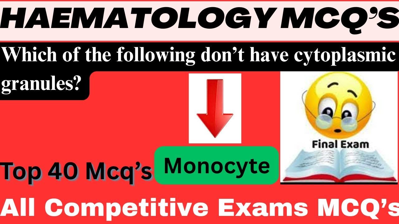 🚀HAEMATOLOGY MCQ’S-2nd 🚨