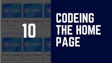 How to Design ionic 2 | 3 app from Start to End (News App) | Coding Homescreen