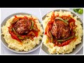 How To Make MASHED POTATOES & CHICKEN 🍗| Satisfying Cravings