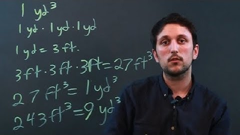 How to Find the Number of Cubic Feet in 9 Cubic Yards : Measurement Conversions