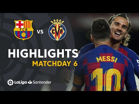 Highlights FC Barcelona vs Villarreal CF (2-1)