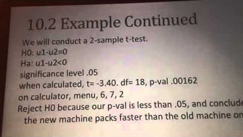 Chapter 10 stats review