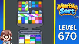 Marble Sort Level 670 Solution Walkthrough