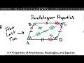 (Pre-AP Geometry) 6-4 Video Notes