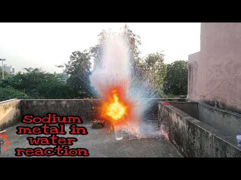 Sodium metal in water reaction   experiment