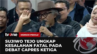 Sujiwo Tejo: Prabowo di Debat Sesi 3 Tidak Diperlakukan sebagai Capres, Ini Fatal! tvOne