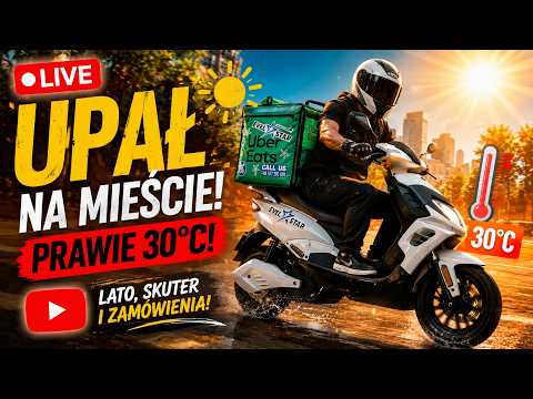 🔴 LIVE: UPAŁ NA SKUTERZE! lecimy Z Glovo !! thumbnail