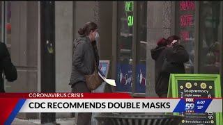 CDC recommends double masks