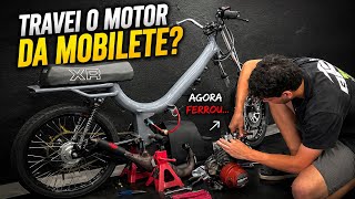 TRAVEI O MOTOR DA MOBILETE ? AGORA LASCOU