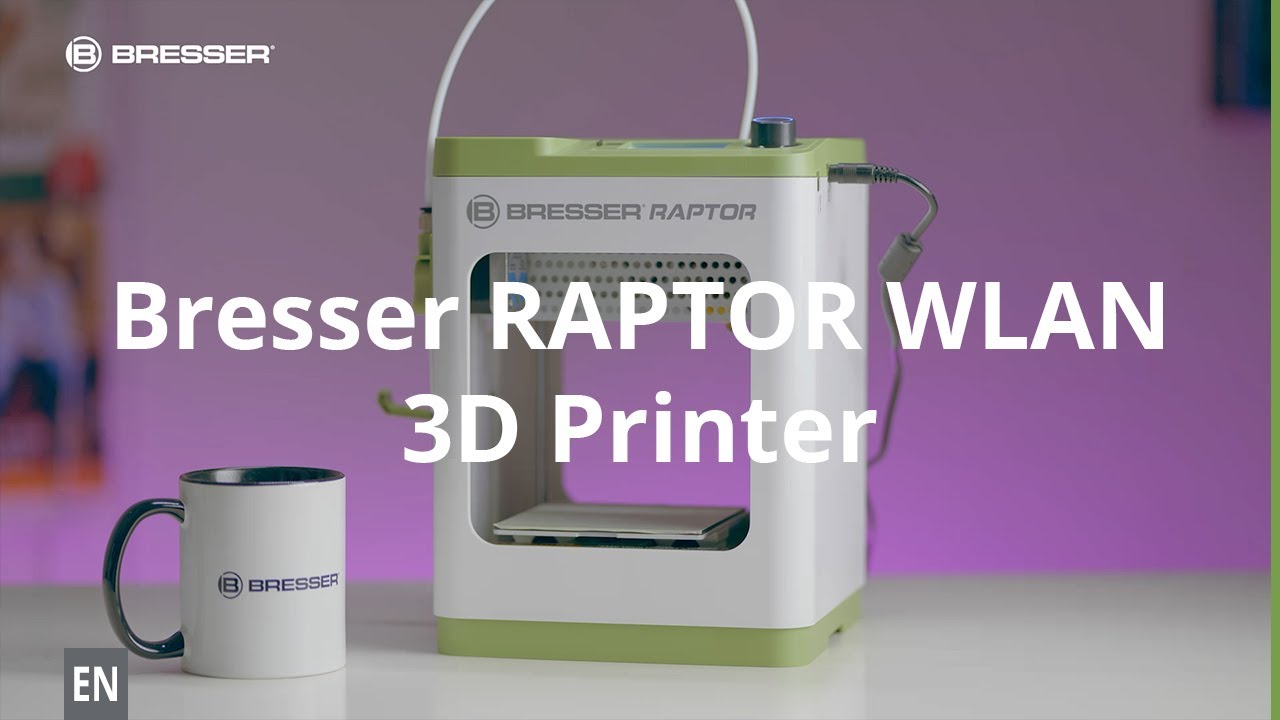 Bresser RAPTOR WLAN 3D Printer - Zeer compacte 3D printer (voor op jouw  bureau)! - YouTube