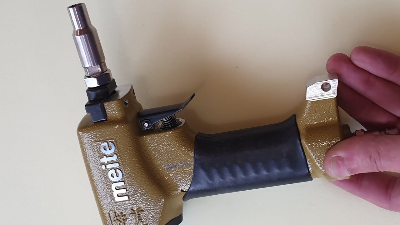 Обзор пневмопистолета для декоративных гвоздиков. Обзор пистолета meite.