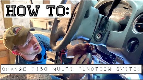 HOW TO Change F150  Multi Function Switch WITHOUT Removing Steering Wheel OR Airbag